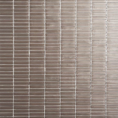 Maya Stacked 12x12 Polished Glass Mosaic Tile