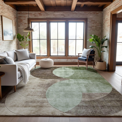 Premium Machine Washable Alves AMF1140 Geometric Rug