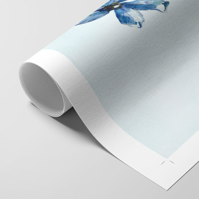 Blue Wonders II - Impression sur toile seulement - NON-CADRE, H 18 po x l 12 po
