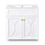 30'' Bathroom Vanity With Ceramic Sink Combo, Modern Freestanding Storage Cabinet  With Gold Handles,  Soft Closing Doors-709138195