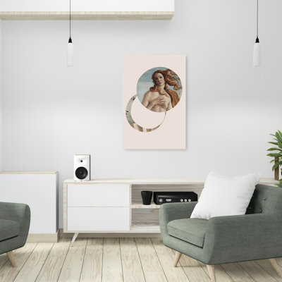 Ethereal Venus Goddess Ethereal Abstract Contemporary Portrait Landscape Wall Art Print 1 Piece Wrapped Canvas Wall Art