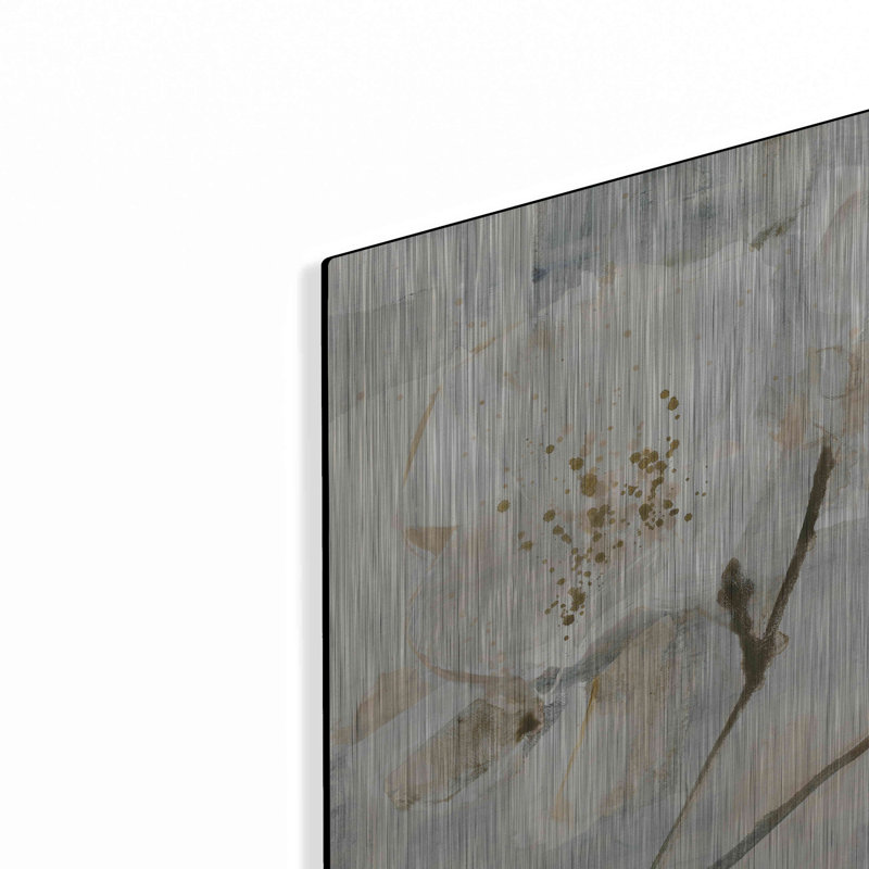 Luxe Métal Art «Elegance I Greige» par Albena Hrist «Elegance I Greige» par Albena Hristova, H 12 po x l 12 po