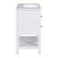 Base de meuble-lavabo simple 35,4 po seulement en blanc