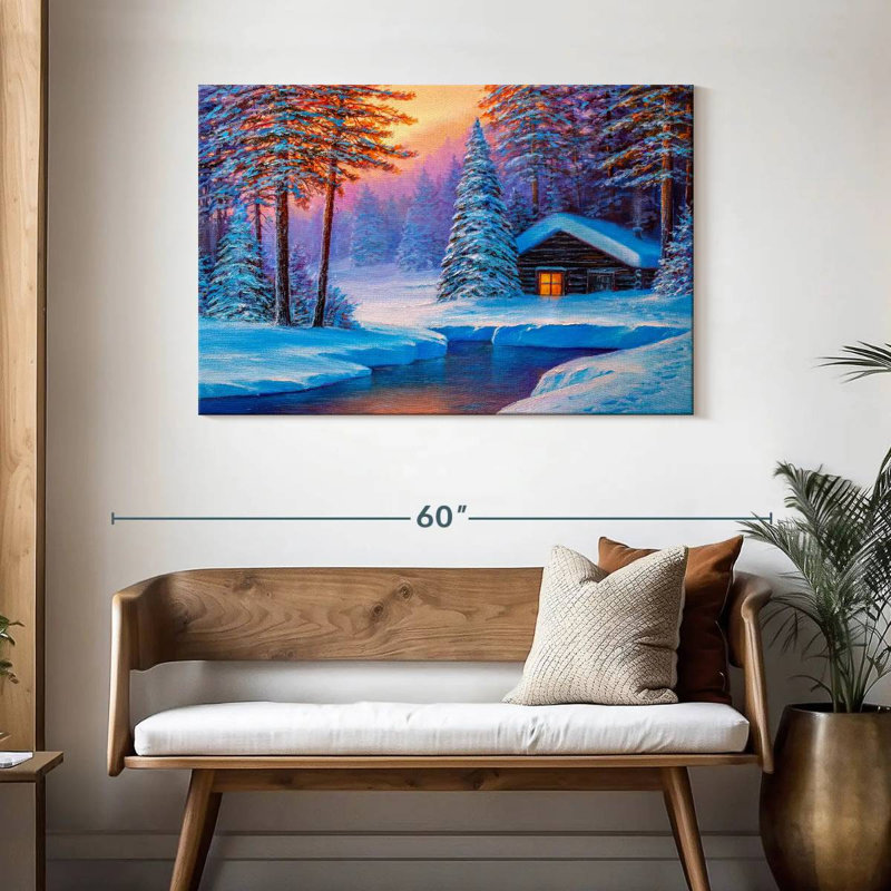 Noël blanc Alvord, H 30 po x l 45 po