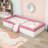 Wooden Upholstered Daybed with Stairs and Slats-1312462263