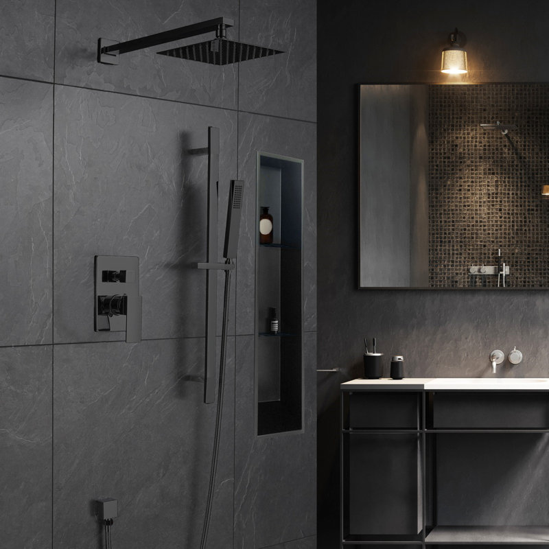 Niche de douche Natalia, Noir mat