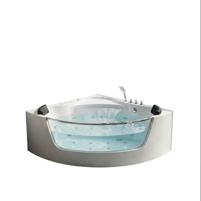 Luxury Tubs And Whirlpools, 59 in Acrylic Modern Corner Spa for Home