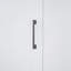 Grand lit escamotable mural avec placard, blanc