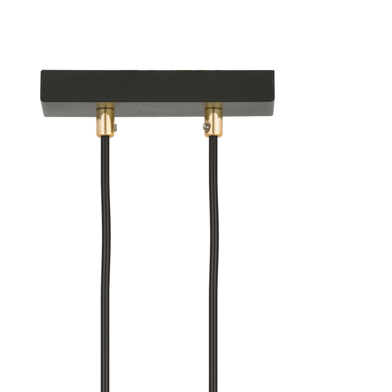Trinton 1 - Light Black Kitchen Island Pendant, White, Black