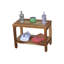 EcoDecors Rectangular Teak Shower Bench With Shelf-25158389