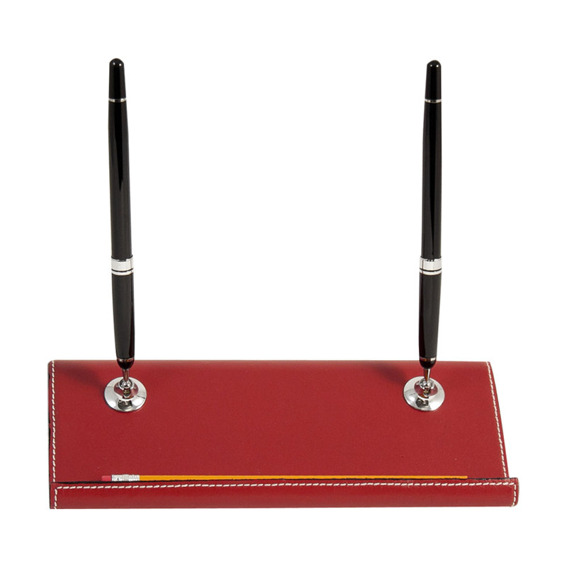 Porte-stylo en cuir Antonucci Burwick, Rouge