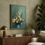 Blooms in Pale Blue Botanical - Wrapped Canvas-1818082140-1818082141