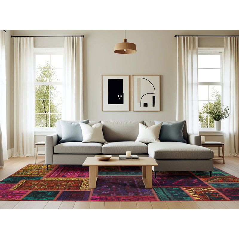 Abstract Indoor Rug, Rectangle 6' x 9'