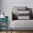 Blue Solid Color Polyester Throw Pillow Cover & Insert Set