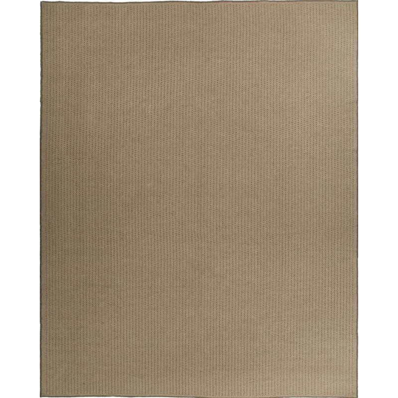 Tapis taupe noué à la main de haute qualité