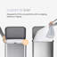 Simplehuman Rectangular Pedal Step-On Steel Bin with Liner Pocket-20713661-123190014