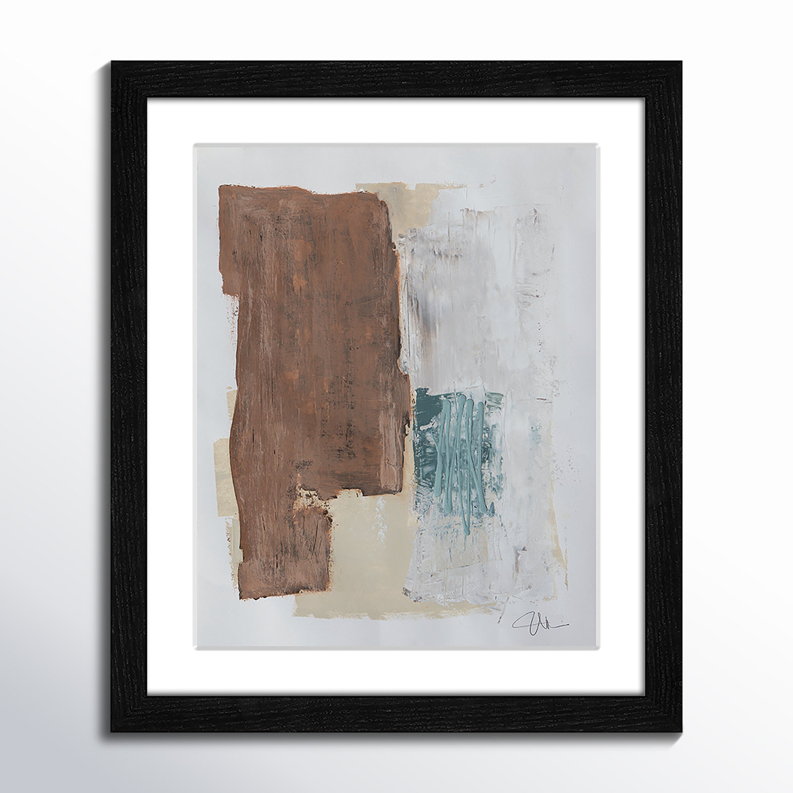 Together We Work I Print, Black Framed, 15" H x 13" W x 0.75" D