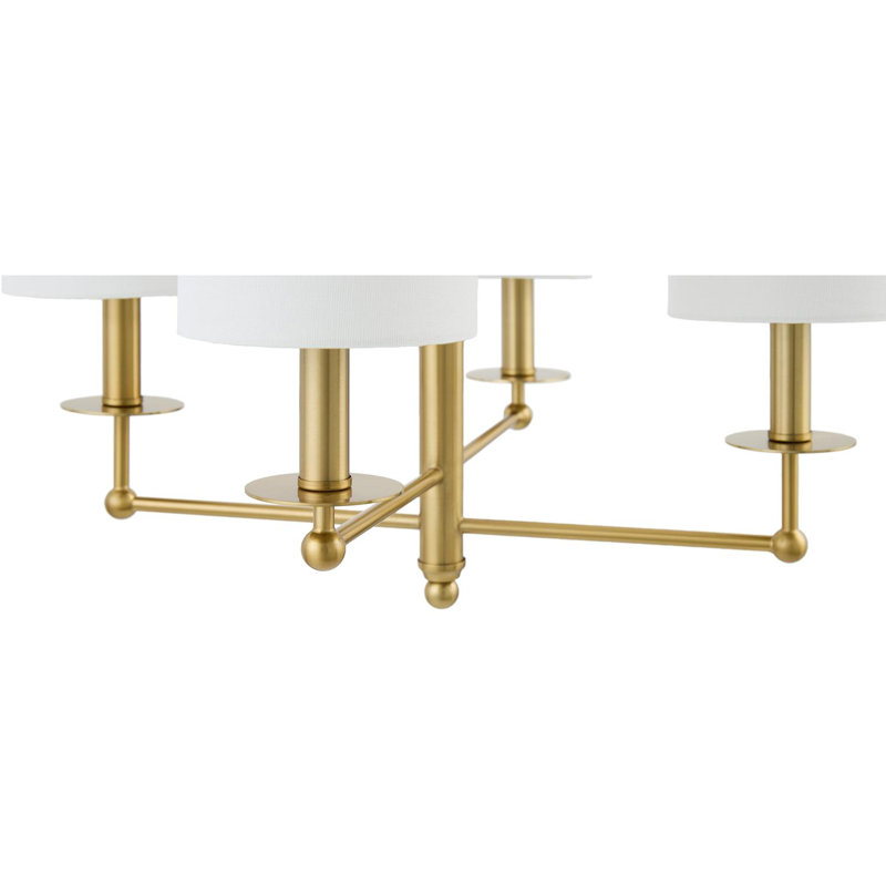 Lacey Chandelier, 16" H x 20" W x 20" D, 4