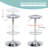 Juddson 1Pc Bar Stools, Adjustable Height Swivel Bar Stools, Metal Airlift Barstools, Backless Counter Height Bar Chairs for Kitchen Dining Room Pub Cafe-638905802-593795850