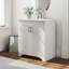Moore 30'' Single Bathroom Vanity with Engineered Marble Top-1100499805