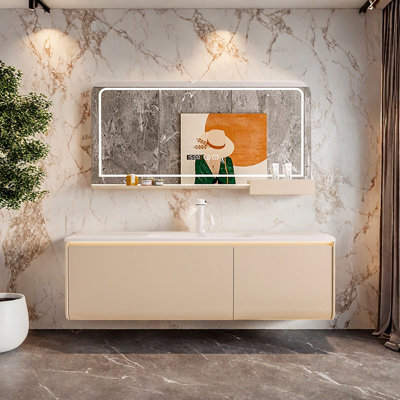 Light luxury style bathroom cabinet