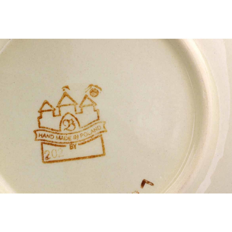 Assiette de poterie polie 6 "Apple Orchard