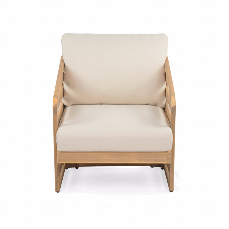 Fauteuil club d'extérieur, bois