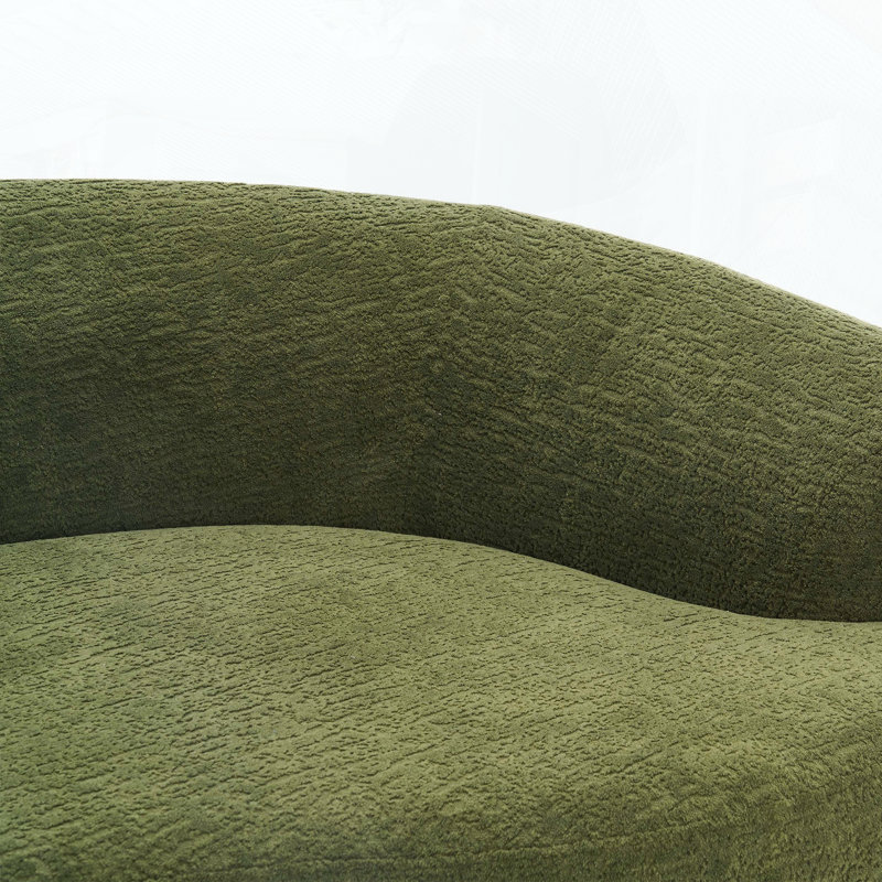 110" Curved Modular Sectional Sofa, Green