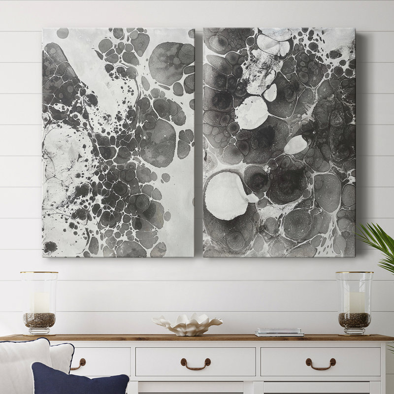 Marble III - Toile tendue avec châssis de qualité supérieure - Prêt à accrocher, H 12 po x l 16 po