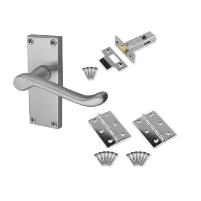Victorian Scroll Door Handles Latch