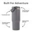 Bouteille d'eau isotherme en acier inoxydable 30 oz avec paille et poignée SIPPA Terra-124636833