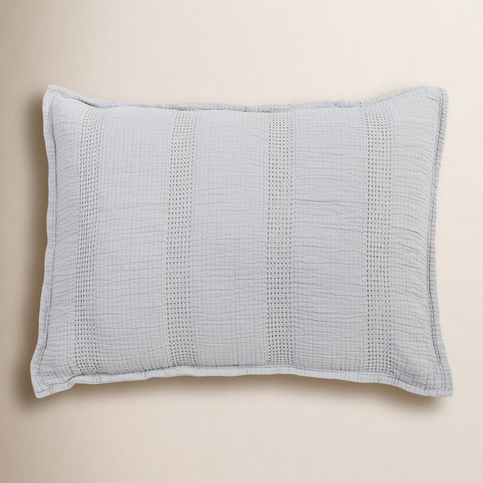 Nantucket Shams, Gray, King