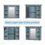 Armoire de rangement murale de salle de bain 35 po x 28 po avec porte miroir