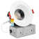 Luxrite 4" LED Recessed Lighting, J-Box, 15W, 5 Colour Selectable 2700K-5000K, Dimmable, Wet Rated, IC Rated - Baffle Trim