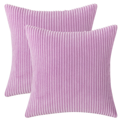 Housse de coussin à rayures