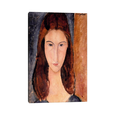 Portrait Of Jeanne Hebuterne by Amedeo Modigliani - Wrapped Canvas Painting
