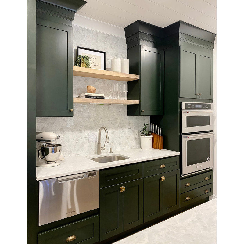Morgana Polished Marble And Brass Mosaic, Carrara