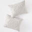 Édredon très grand en médaillon en chenille de coton gris très grand / très grand-118651941-118651940