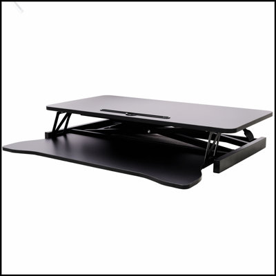 Adjustable Height Standing Laptop Desk, Ergonomic Sit to Stand Workstation with Keyboard Tray for Enhanced Comfort and Productivity