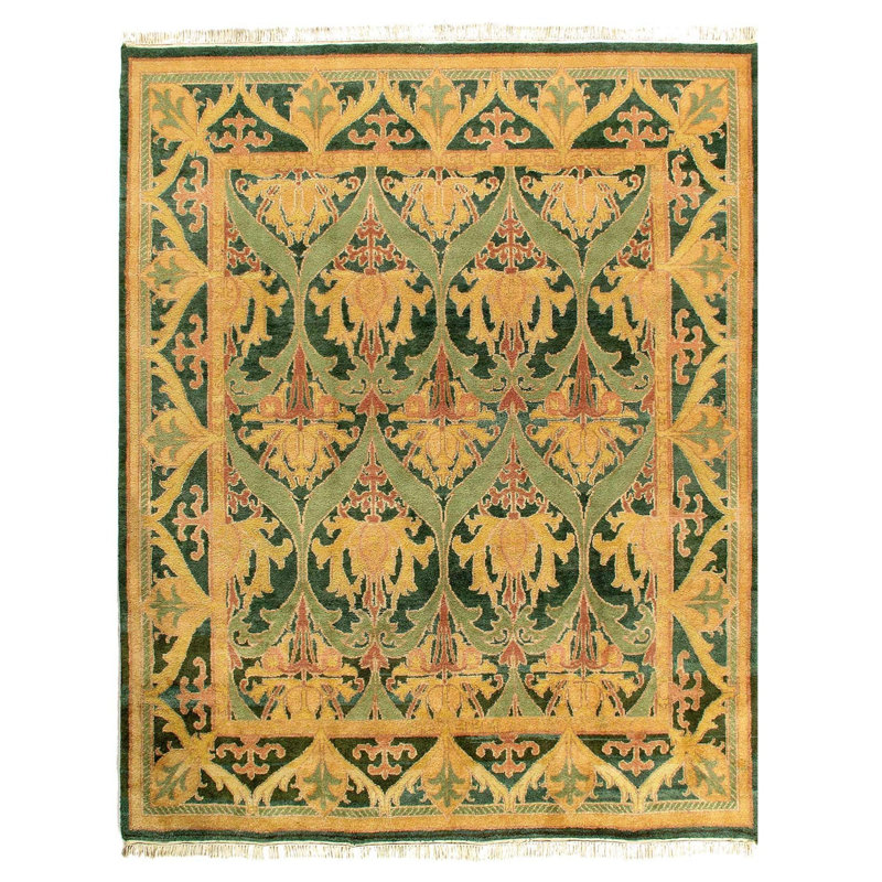 Oriental Area Rug in Green