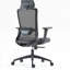 Chaise de bureau en filet à haut dossier-422766528