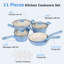 8 - Piece Non-Stick Ceramic Cookware Set