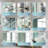 60''W X 30'H Bathroom  Recessed Or Surface Wall Mount Medicine Cabinet With Adjustable Glass Shelves