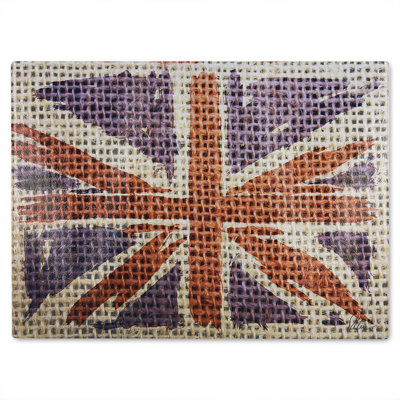 Hessian Jack Glass Chopping Board