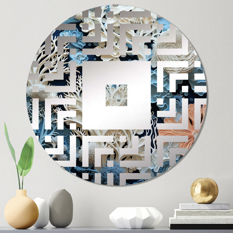 Eryn - Miroir mural carré, 23,6 po x 23,6 po