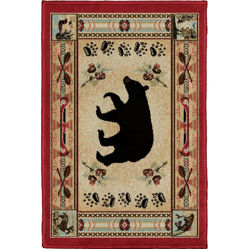 Tapis beige Haysi Southwestern, Rectangle 2 pi 2 po x 3 pi 3 po