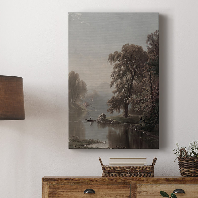 Paysage rétro XXXVI - galerie Cavas, H 12 po x l 8 po
