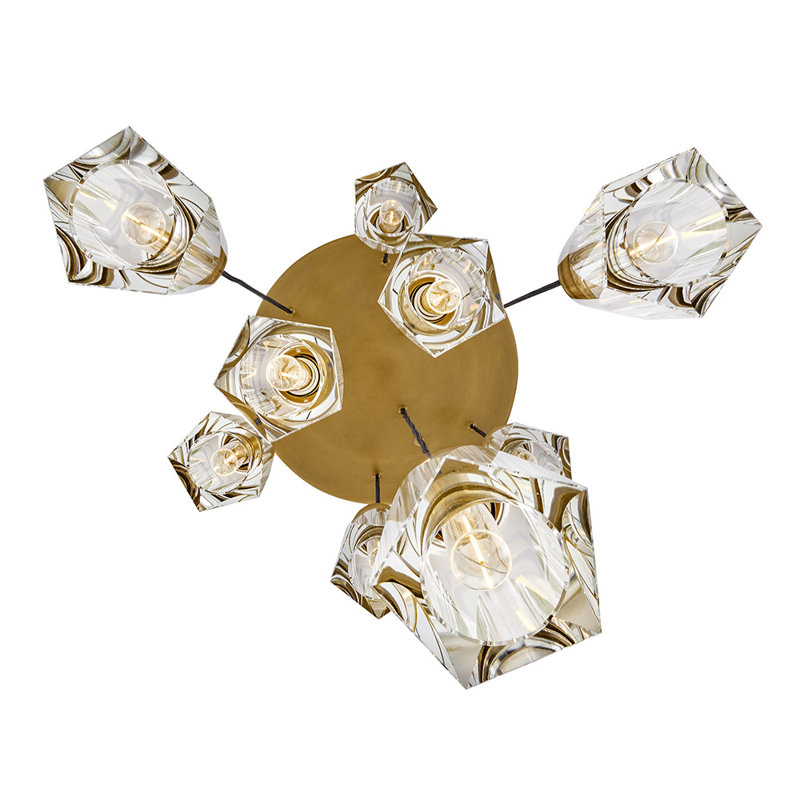 Cosette 9 - Light Pendant, Heritage Brass