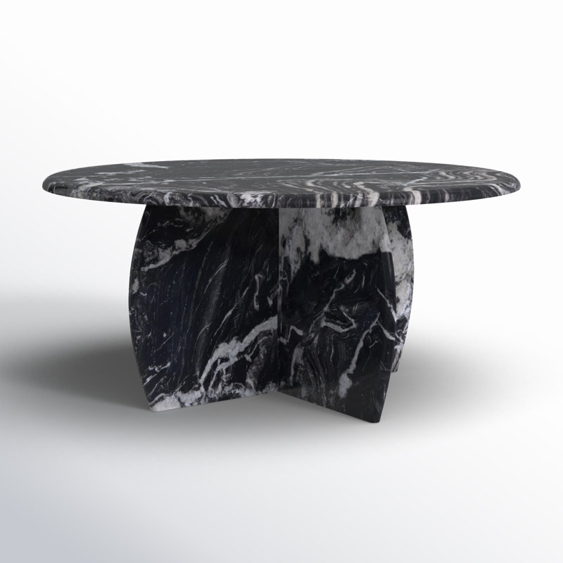 Marble Top Coffee Table, Black