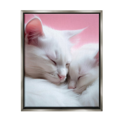 "Sleeping Cats On Pink" par RB sur toile